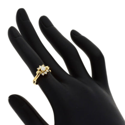POLA Diamond Ring K18 Yellow Gold Ladies [Used]