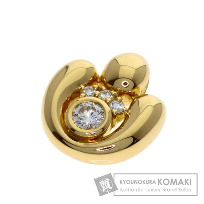 POLA Diamond Pendant top K18 Yellow Gold Ladies [Used]