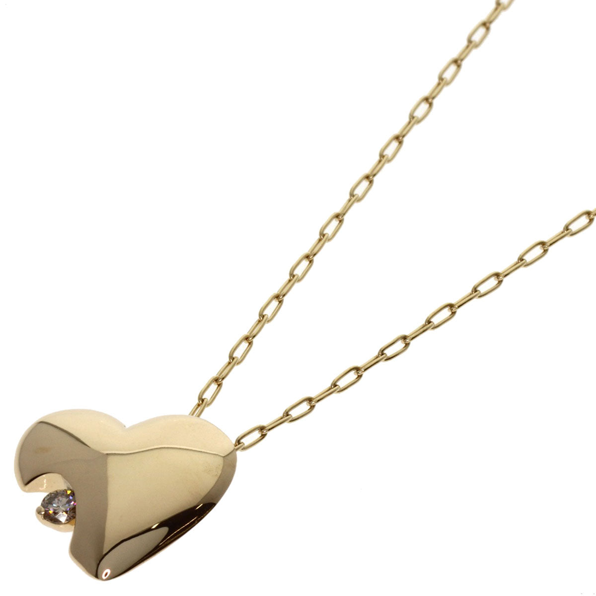 Kashikey Dreaming with a Heart Brown Diamond Necklace K18BG K18 White GoldLadies [Used]