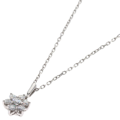MIKIMOTO Diamond Necklace K18 White Gold Ladies [Used]