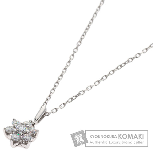 MIKIMOTO Diamond Necklace K18 White Gold Ladies [Used]