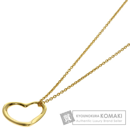 TIFFANY&Co. Open heart Necklace K18 Yellow Gold Ladies [Used]