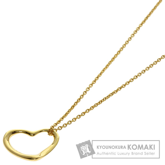 TIFFANY&Co. Open heart Necklace K18 Yellow Gold Ladies [Used]