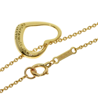 TIFFANY&Co. Open heart Necklace K18 Yellow Gold Ladies [Used]