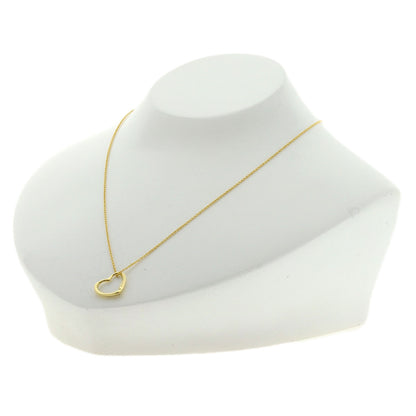TIFFANY&Co. Open heart Necklace K18 Yellow Gold Ladies [Used]