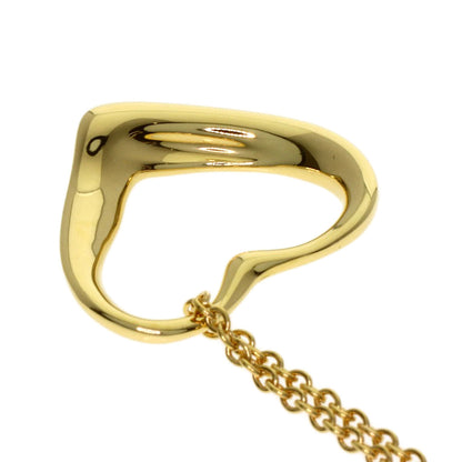 TIFFANY&Co. Open heart Necklace K18 Yellow Gold Ladies [Used]