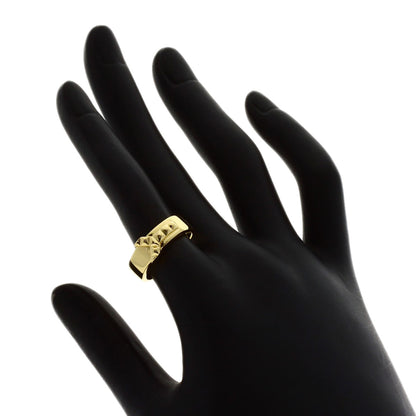 YVES SAINT LAURENT Y motif Ring K18 Yellow Gold Ladies [Used]