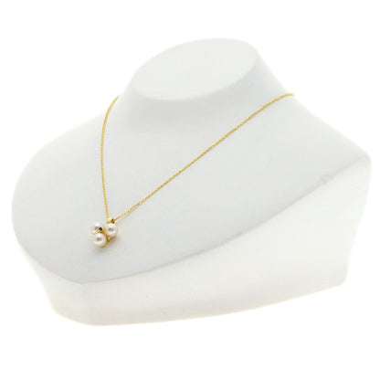 MIKIMOTO Pearl Pearl Sapphire Necklace K18 Yellow Gold Ladies [Used]