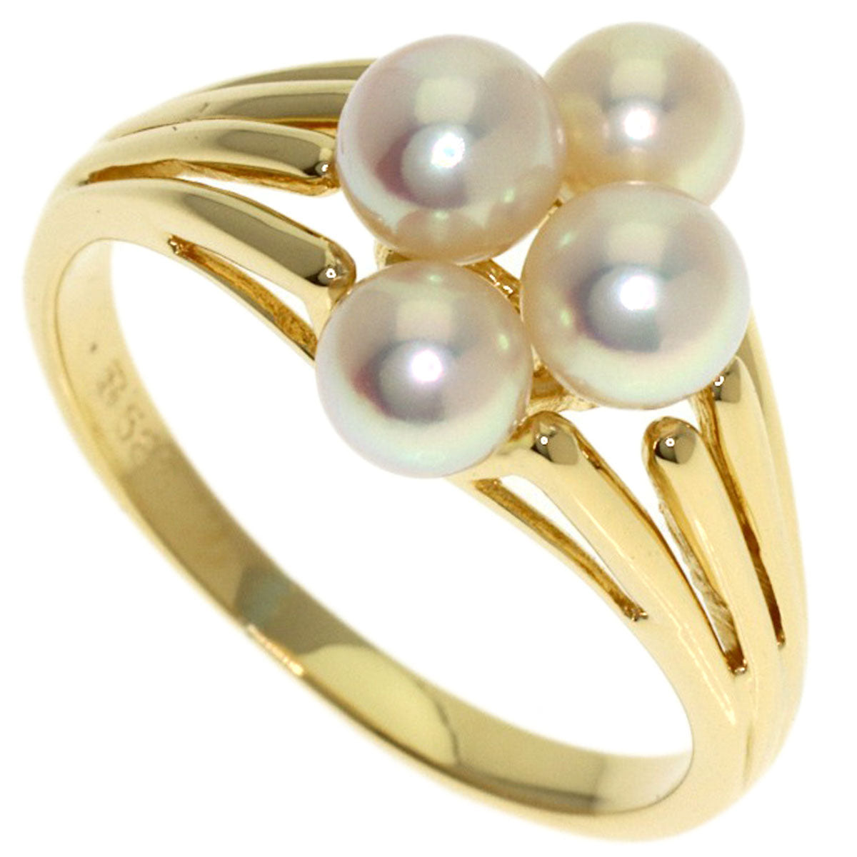 MIKIMOTO Pearl Pearl Ring K14 Yellow Gold Ladies [Used]