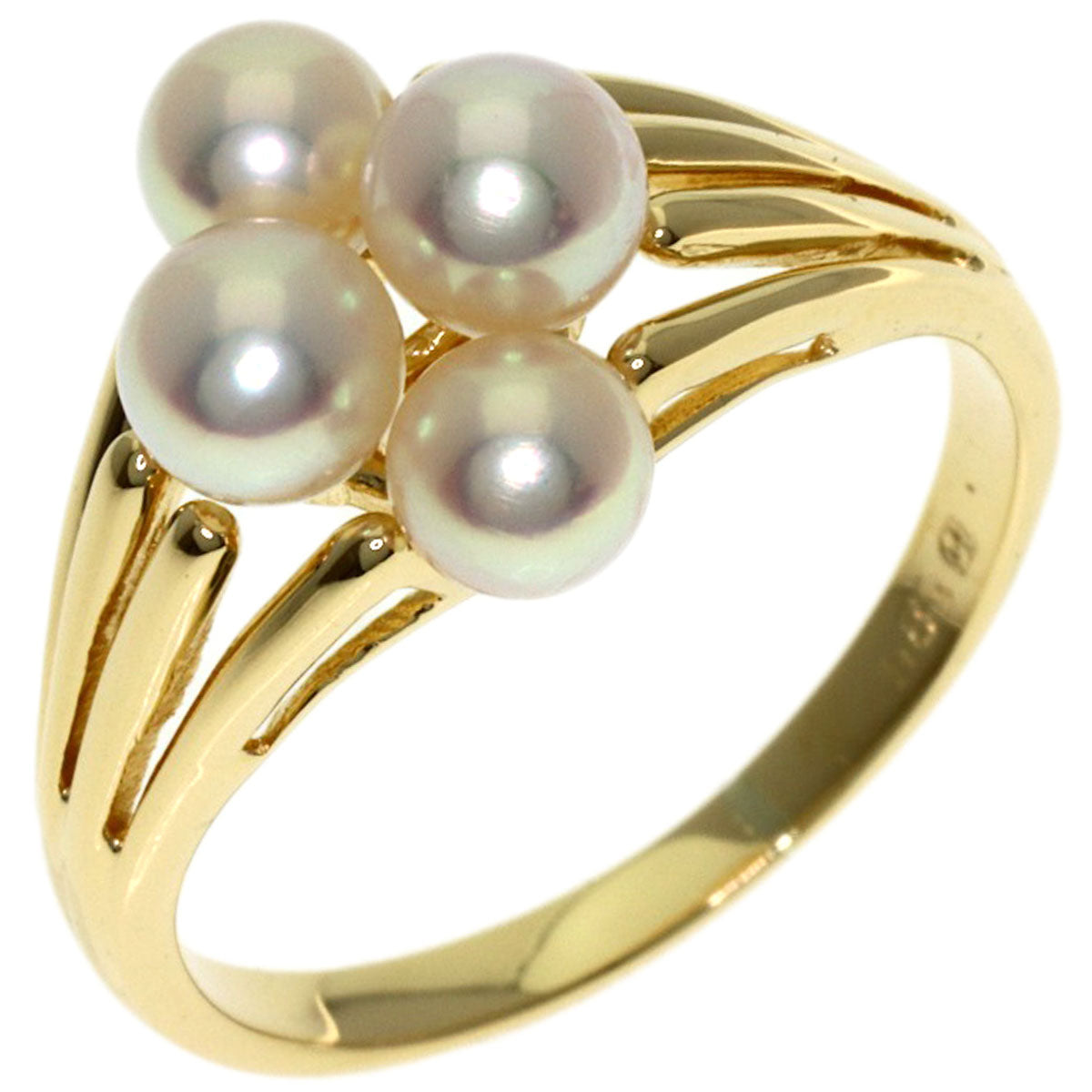 MIKIMOTO Pearl Pearl Ring K14 Yellow Gold Ladies [Used]