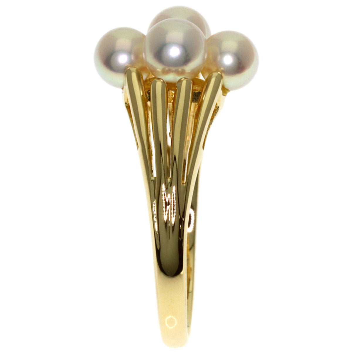 MIKIMOTO Pearl Pearl Ring K14 Yellow Gold Ladies [Used]