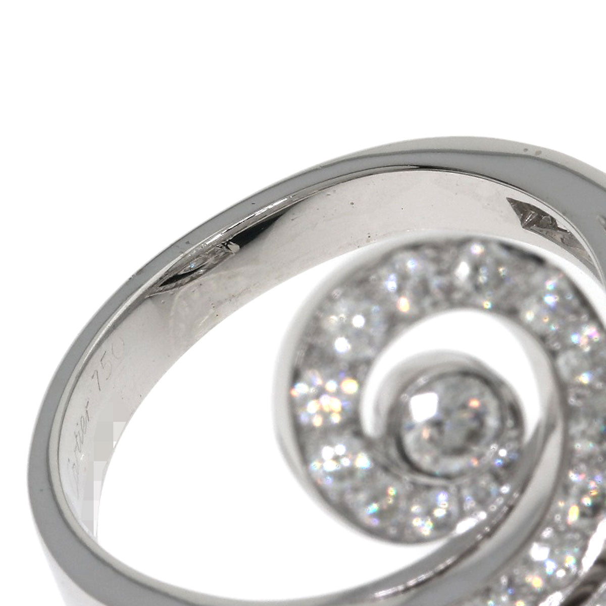 CARTIER Apsara Diamond Ring K18 White Gold Ladies [Used]