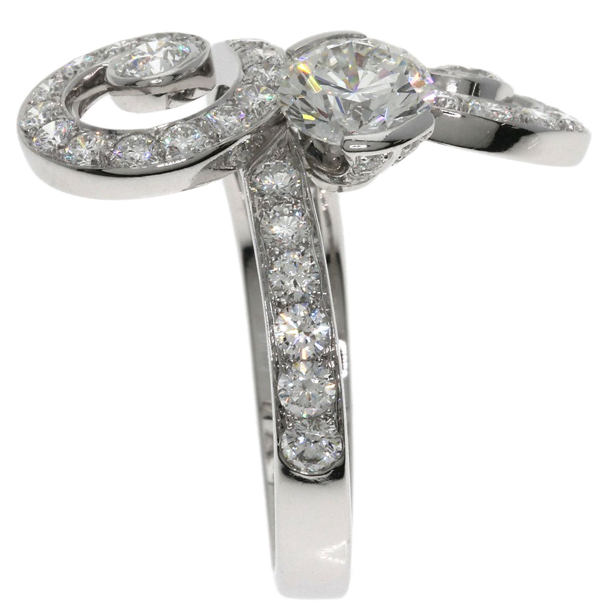 CARTIER Apsara Diamond Ring K18 White Gold Ladies [Used]