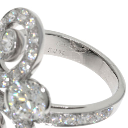 CARTIER Apsara Diamond Ring K18 White Gold Ladies [Used]