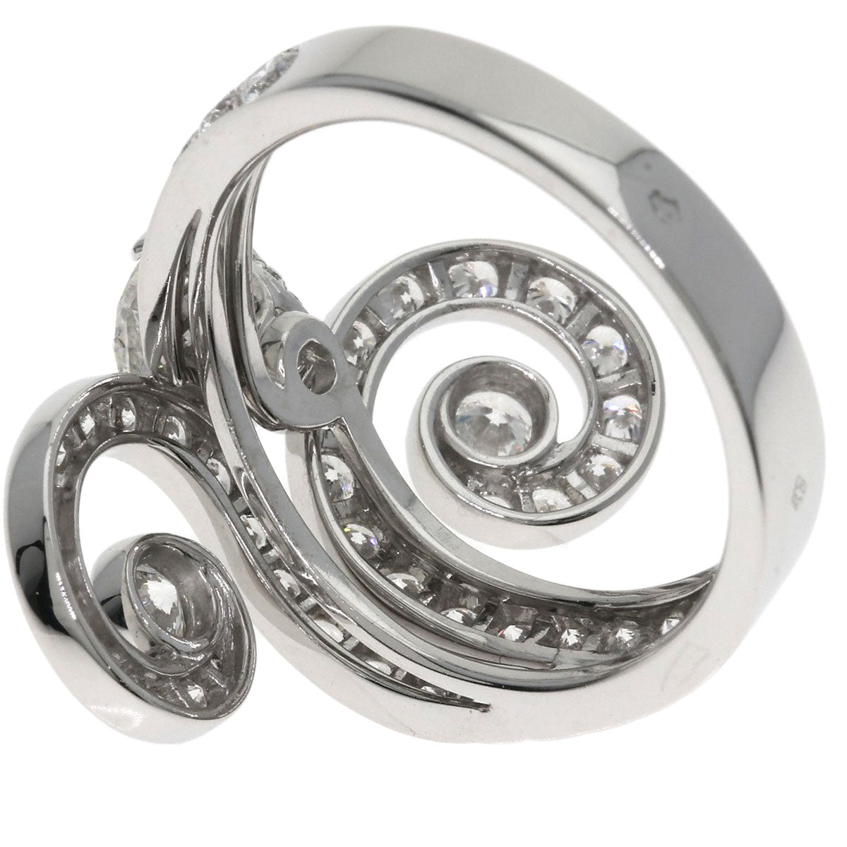 CARTIER Apsara Diamond Ring K18 White Gold Ladies [Used]