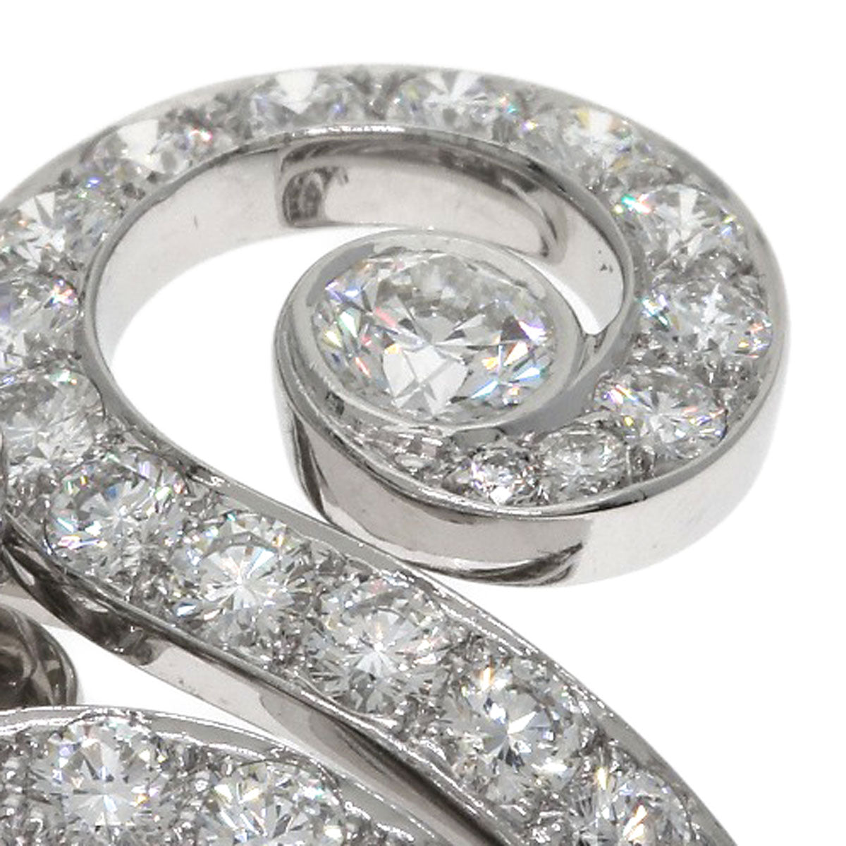 CARTIER Apsara Diamond Ring K18 White Gold Ladies [Used]