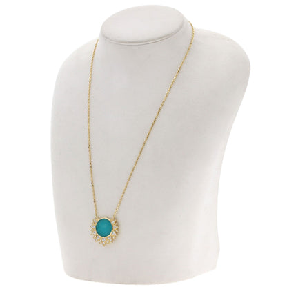 PIAGET Sunlight Amazonite Diamond Necklace K18 Yellow Gold Ladies [Used]