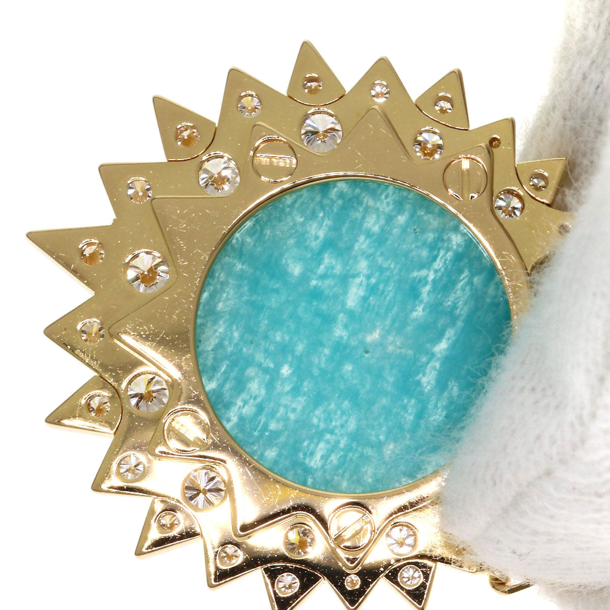 PIAGET Sunlight Amazonite Diamond Necklace K18 Yellow Gold Ladies [Used]
