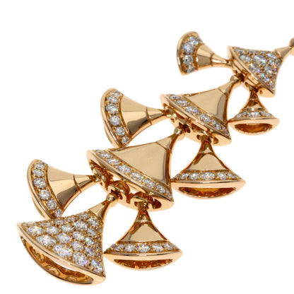 BVLGARI Diva Dream Diamond Necklace K18 Pink Gold Ladies [Used]