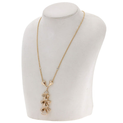 BVLGARI Diva Dream Diamond Necklace K18 Pink Gold Ladies [Used]