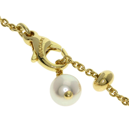 BVLGARI Allegra Pearl Pearl Multistone Necklace K18 Yellow Gold Ladies [Used]