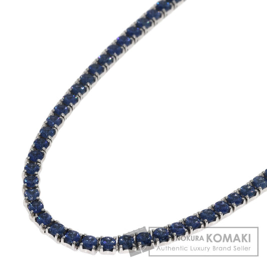 CARTIER Essential Line Sapphire Necklace K18 White Gold Ladies [Used]