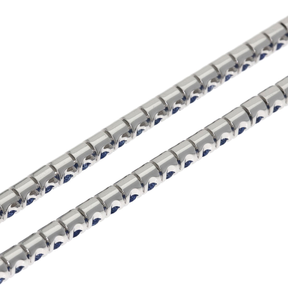 CARTIER Essential Line Sapphire Necklace K18 White Gold Ladies [Used]