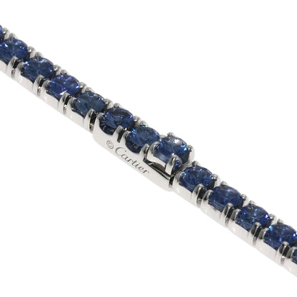 CARTIER Essential Line Sapphire Necklace K18 White Gold Ladies [Used]