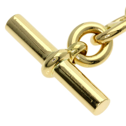 HERMES Chaine d'Ancre (17 panels) Bracelet K18 Yellow Gold Ladies [Used]