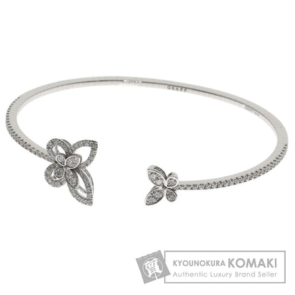 GRAFF Butterfly Silhouette Open Diamond Bangle Bracelet K18 White Gold Ladies [Used]