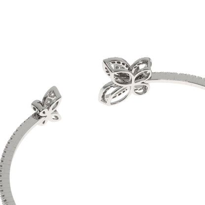 GRAFF Butterfly Silhouette Open Diamond Bangle Bracelet K18 White Gold Ladies [Used]