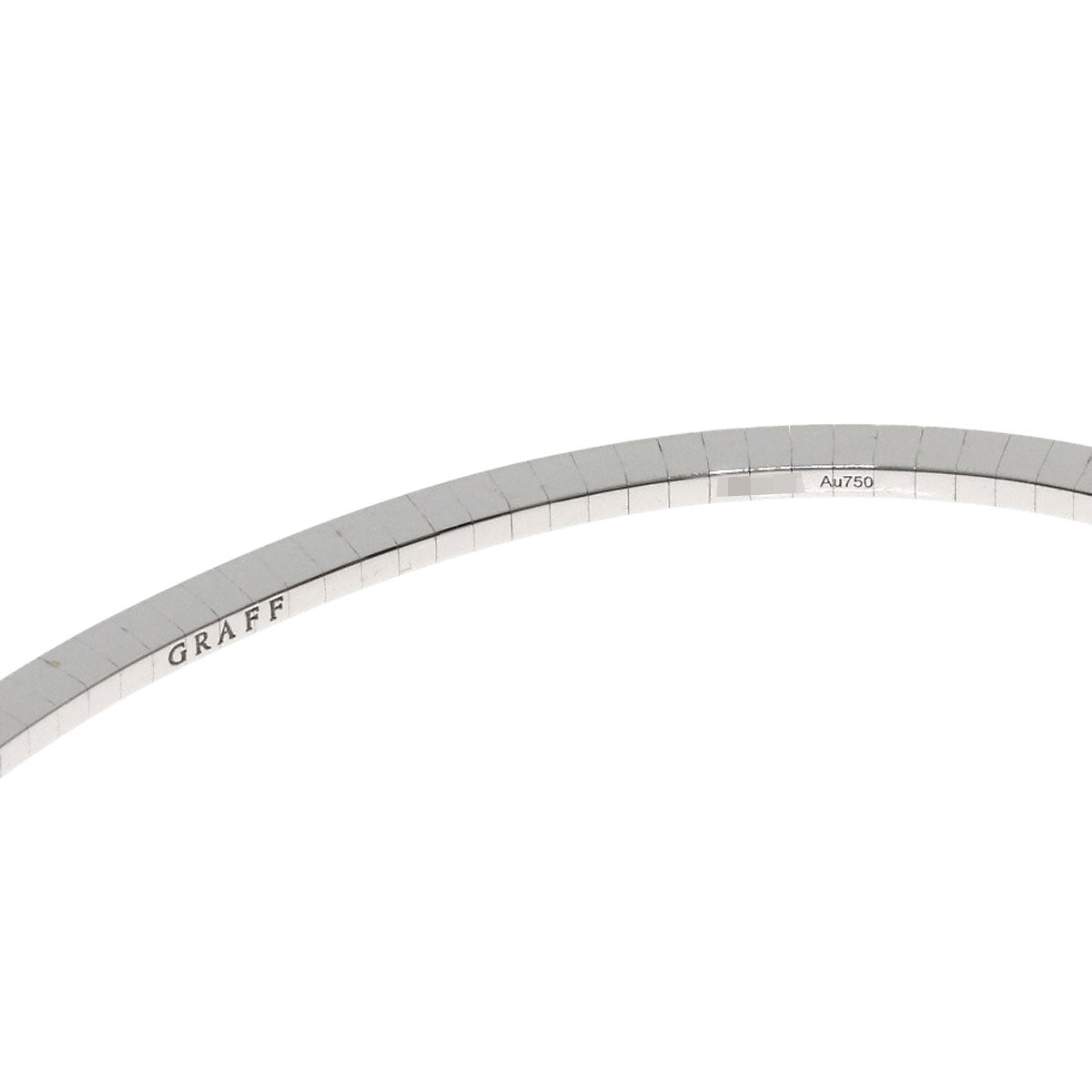 GRAFF Butterfly Silhouette Open Diamond Bangle Bracelet K18 White Gold Ladies [Used]