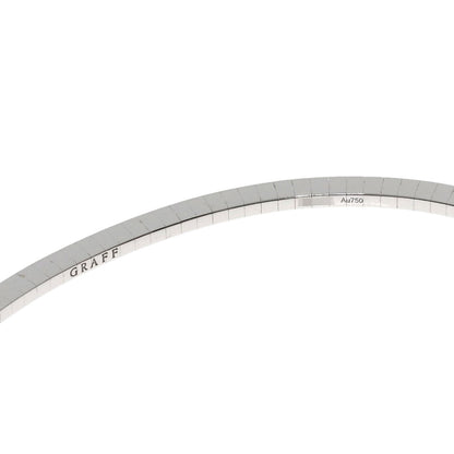GRAFF Butterfly Silhouette Open Diamond Bangle Bracelet K18 White Gold Ladies [Used]