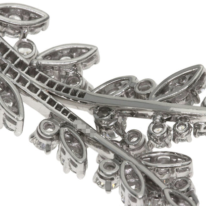 TIFFANY&Co. Leaf motif Diamond Brooch Platinum Ladies [Used]