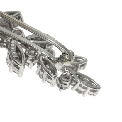 TIFFANY&Co. Leaf motif Diamond Brooch Platinum Ladies [Used]