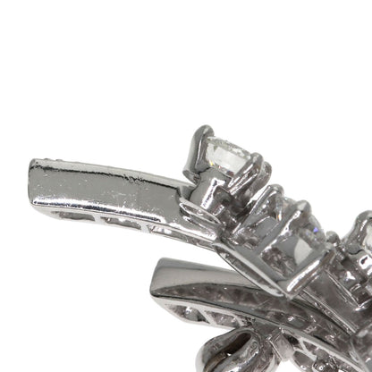TIFFANY&Co. Leaf motif Diamond Brooch Platinum Ladies [Used]