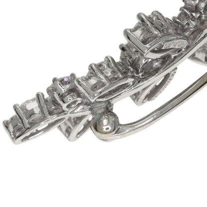 TIFFANY&Co. Leaf motif Diamond Brooch Platinum Ladies [Used]
