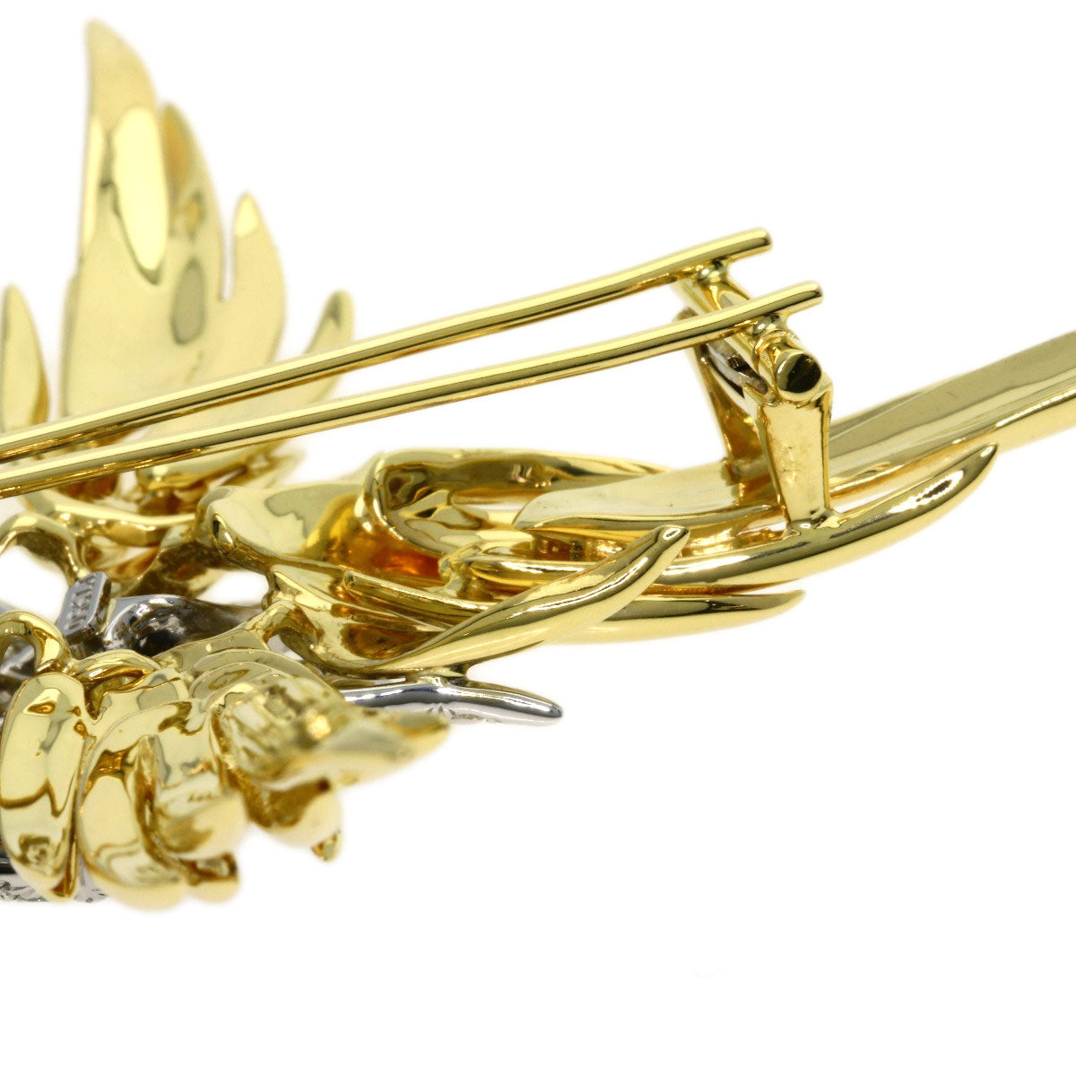 TIFFANY&Co. Jean Schlumberger Diamond Brooch K18 Yellow Gold Ladies [Used]