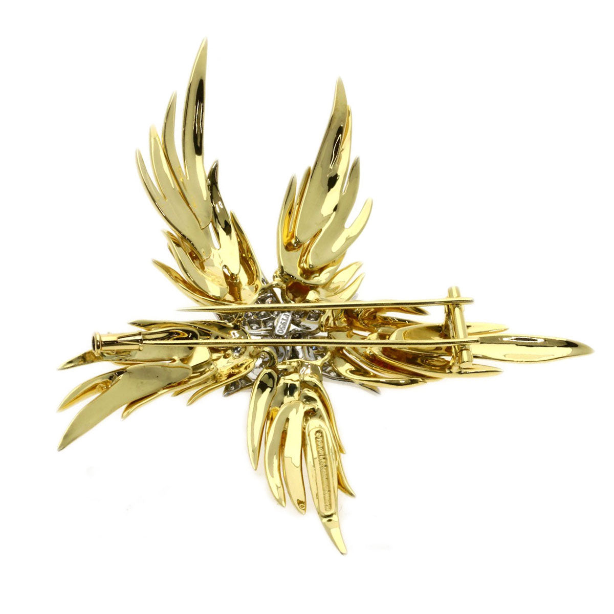 TIFFANY&Co. Jean Schlumberger Diamond Brooch K18 Yellow Gold Ladies [Used]