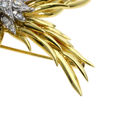 TIFFANY&Co. Jean Schlumberger Diamond Brooch K18 Yellow Gold Ladies [Used]