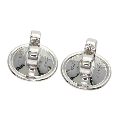 GRAFF Emerald Cut Diamond earring K18 White Gold Ladies [Used]