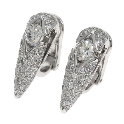 BVLGARI Diamond Earring K18 White Gold Ladies [Used]