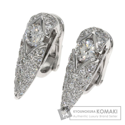 BVLGARI Diamond Earring K18 White Gold Ladies [Used]
