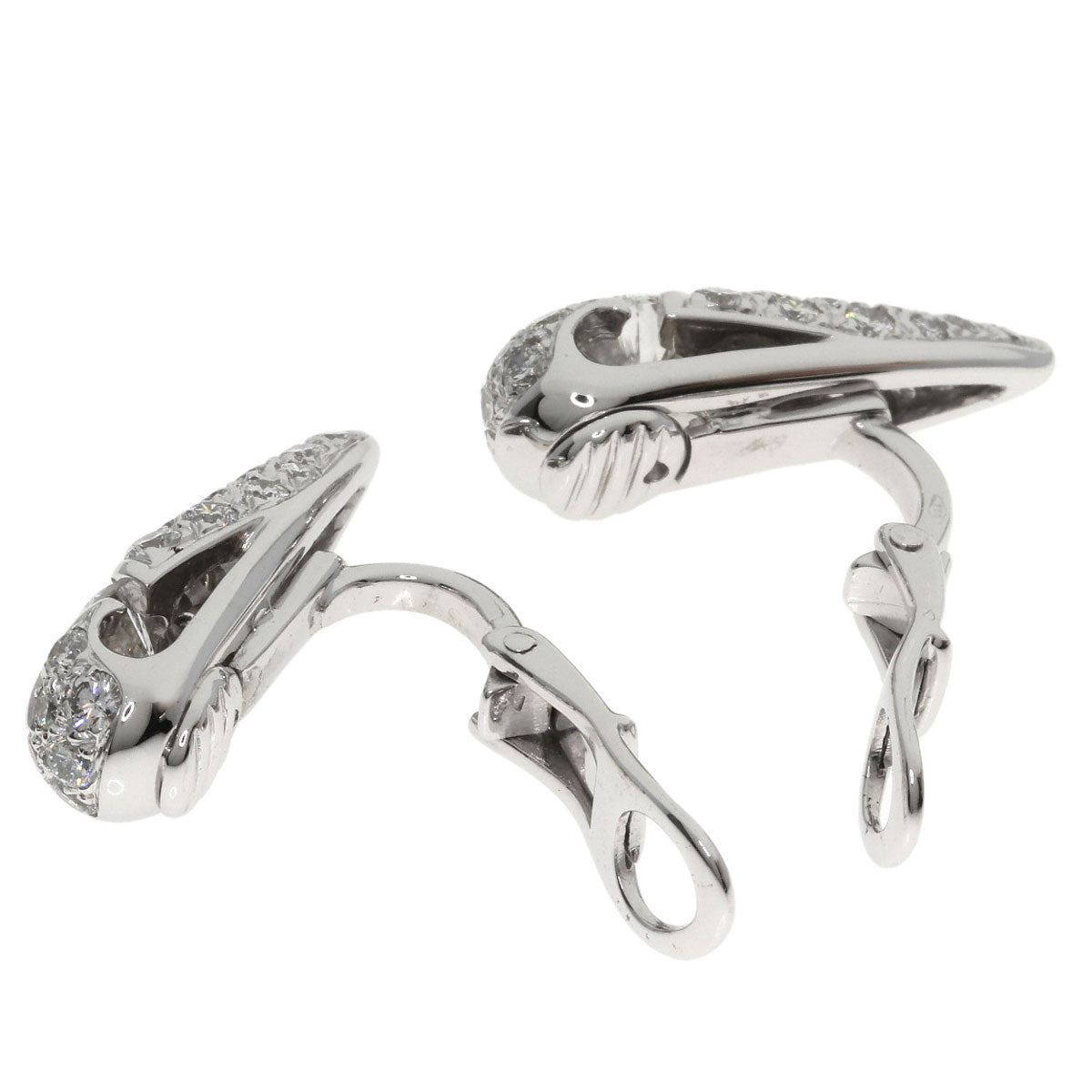 BVLGARI Diamond Earring K18 White Gold Ladies [Used]