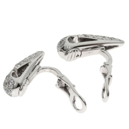 BVLGARI Diamond Earring K18 White Gold Ladies [Used]