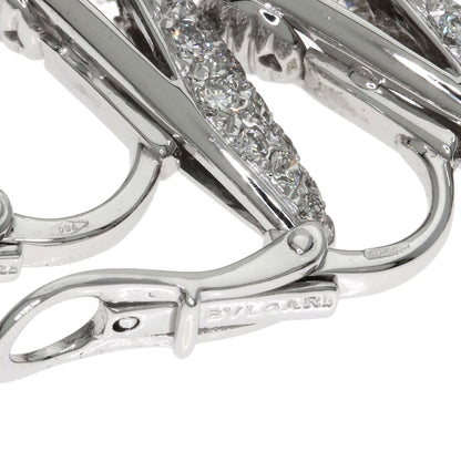 BVLGARI Diamond Earring K18 White Gold Ladies [Used]