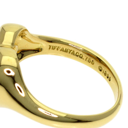TIFFANY&Co. Ribbon heart Ring K18 Yellow Gold Ladies [Used]