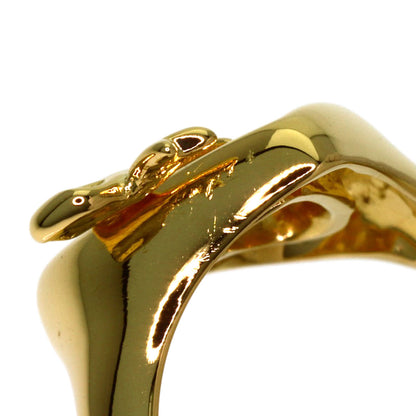TIFFANY&Co. Ribbon heart Ring K18 Yellow Gold Ladies [Used]