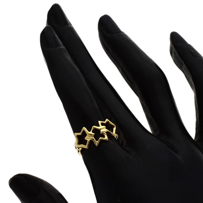 TIFFANY&Co. Triple star Ring K18 Yellow Gold Ladies [Used]