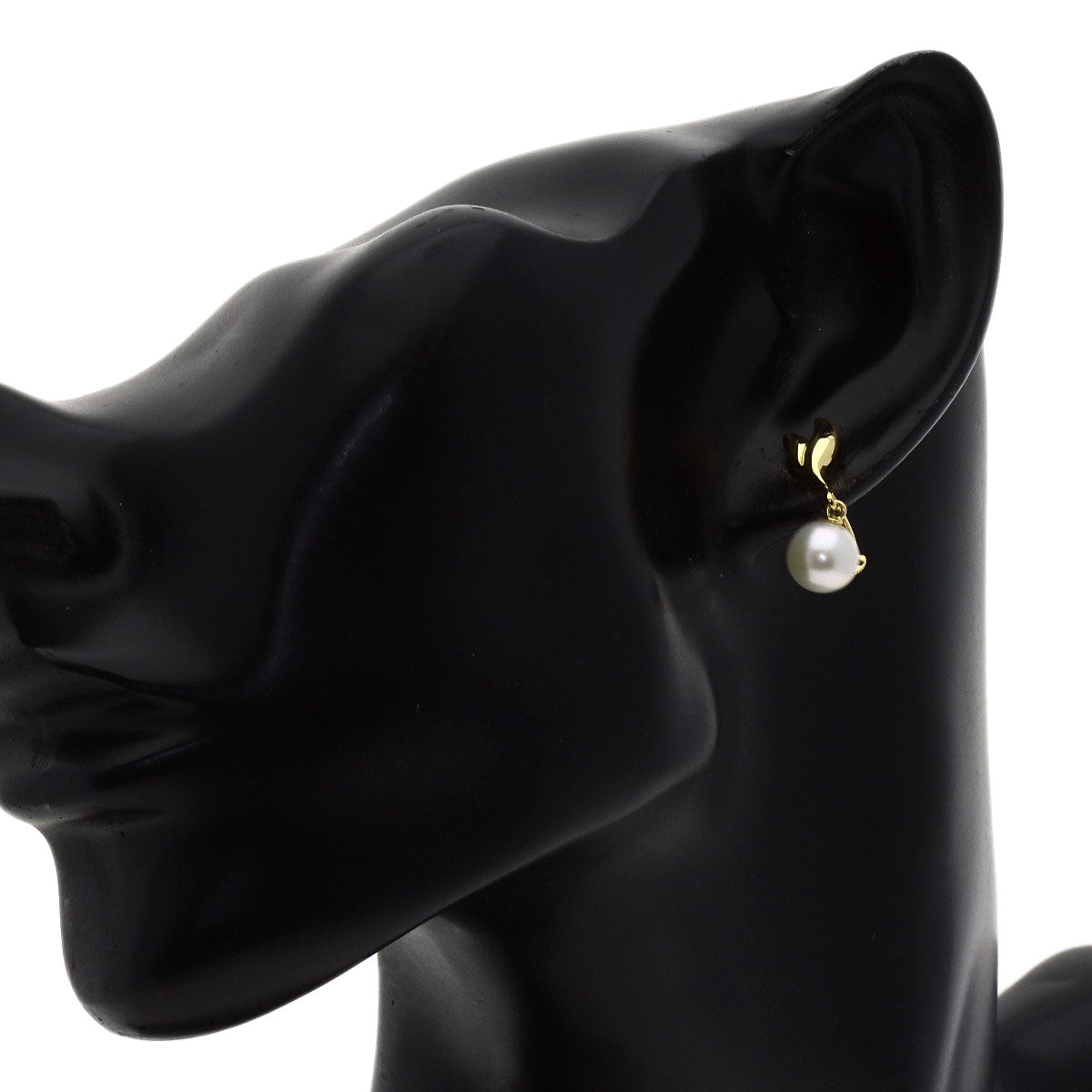 MIKIMOTO Pearl Pearl Earring K18 Yellow Gold Ladies [Used]